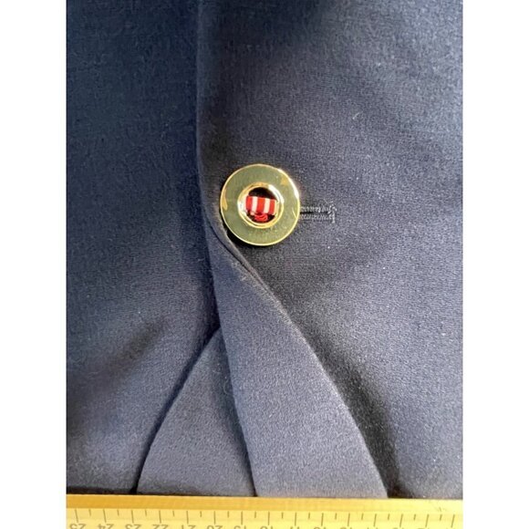 Tahari Classic Career Black Blazer Jacket Petite SZ 0P Single Gold Button #0609 - Picture 11 of 15